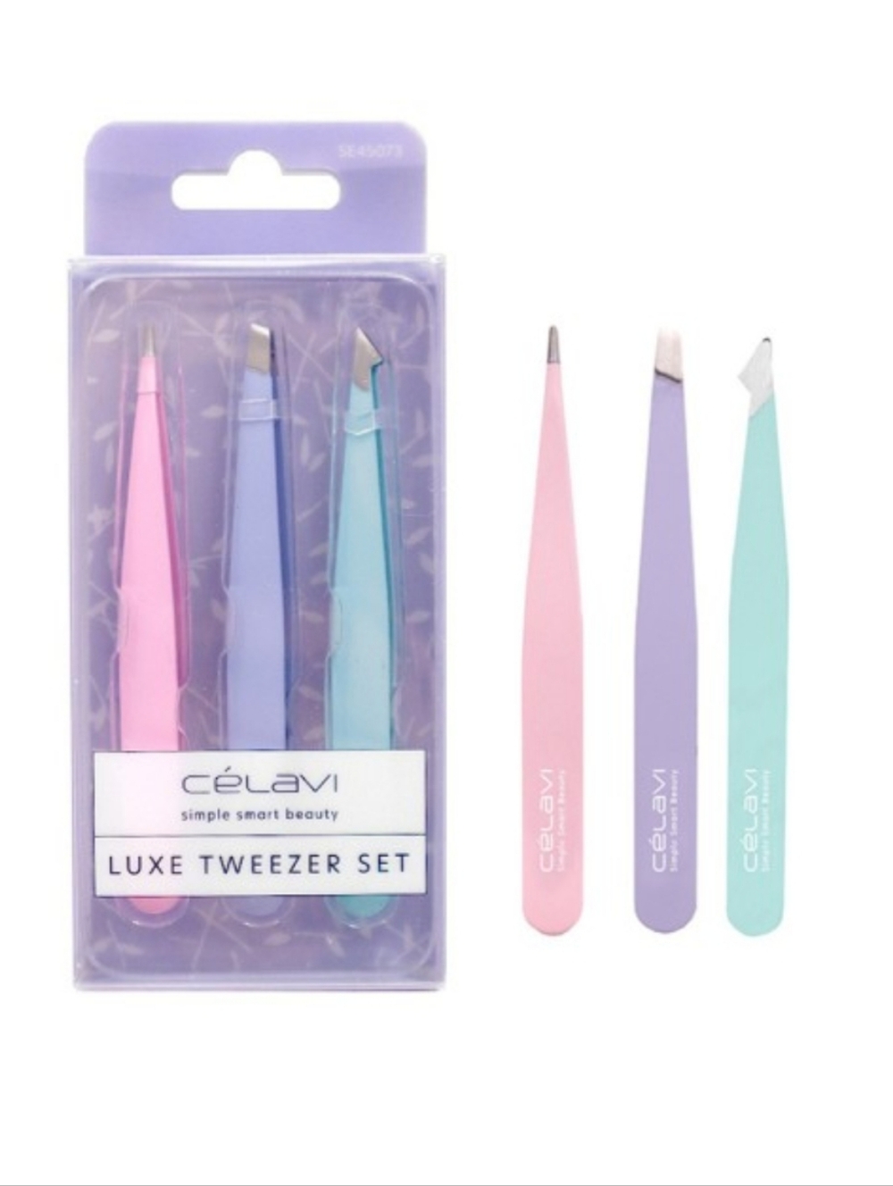 NEW ARRIVAL ⚡Celavi Luxe 3 Piece Tweezer Set